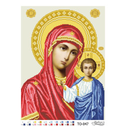 Bead embroidery kit Barvysta Vyshyvanka Kazan's Icon Of The Mother Of God 32x43 (TO047pn3243k)