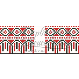 Cross stitch kit Barvysta Vyshyvanka of Towel for Wedding posy and decor 10x25 (TR126pn1025i)