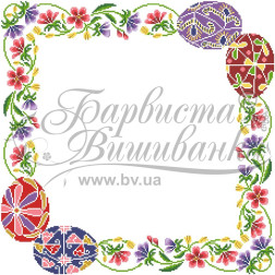 DMC thread kit for cross stitch embroidery for fabric with stamped cross stitch of Easter tablecloth (TR242pW5252h)