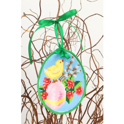 Bead embroidery kit Barvysta Vyshyvanka Sewed Easter toy 10x13 (TR273aW1013k)
