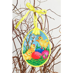 Bead embroidery kit Barvysta Vyshyvanka Sewed Easter toy 10x13 (TR275aW1013k)