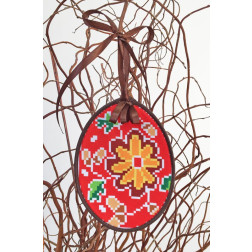 Fabric with stamped cross stitch for cross stitch embroidery Barvysta Vyshyvanka Sewed Easter toy 10x13 (TR279aW1013)