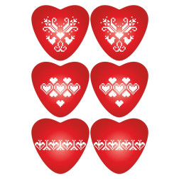 Unsewn Christmas valentines stamped cross stitch Barvysta Vyshyvanka Romantic mood series 23x33 (TR747pn2333)