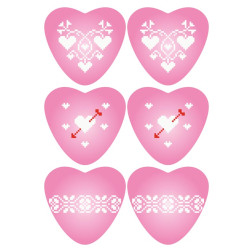 Unsewn Christmas valentines stamped cross stitch Barvysta Vyshyvanka Romantic mood series 23x33 (TR748pn2333)