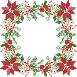 Fabric with stamped cross stitch for cross stitch embroidery Barvysta Vyshyvanka of tablecloth Christmas 75x75 (TR784pW5656)