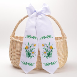 DMC thread kit for cross stitch embroidery for fabric with stamped cross stitch Easter bow (TR853pn1199h)