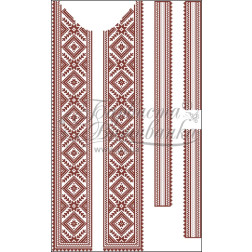 DMC thread kit for cross stitch embroidery for man's inset for shirt (Ukrainian vyshyvanka) Rye (VT009pWnnnnh)