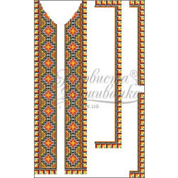 DMC thread kit for cross stitch embroidery for man's inset for shirt (Ukrainian vyshyvanka) Carpathian region (VT011pWnnnnh)