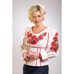 Woman’s handmade cross stitch embroidered blouse-vyshyvanka (WB421eWnn00)