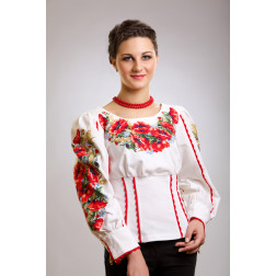 Woman’s handmade cross stitch embroidered blouse-vyshyvanka (WB422eWnn00)