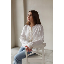 Women's embroidered shirt - «Ours: earth, sky, country» (WL001lWnn07_266_250)
