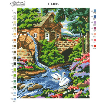 Preciosa bead kit for beading for fabric with stamped beads Mill (TP006pn2835b)