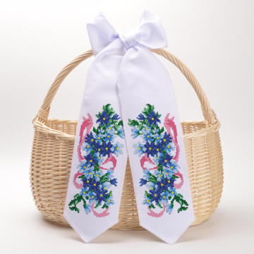 Bead embroidery kit Barvysta Vyshyvanka Easter bow 11x145 (TR403pn1199k)